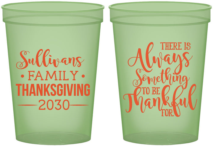 Custom Thanksgiving 16 oz Glow In The Dark Cups - Thankful | 260048