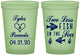 Custom Wedding 16 oz Glow In The Dark Cups - Two Less Fish In The Sea | 270