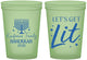 Custom Hanukkah 16 oz Glow In The Dark Cups - Lets Get Lit | 270020