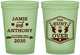 Custom Wedding 16 oz Glow In The Dark Cups - The Hunt Is Over | 272