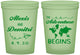 Custom Wedding 16 oz Glow In The Dark Cups - The Adventure Begins | 276