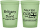 Custom Wedding 16 oz Glow In The Dark Cups - Take A Shot We Tied The Knot | 277