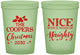 Custom Christmas 16 oz Glow In The Dark Cups - Naughty Or Nice | 280008