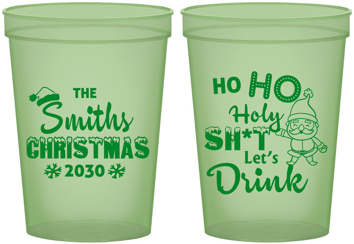 Custom Christmas 16 oz Glow In The Dark Cups - Elf | 280009