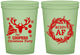 Custom Christmas 16 oz Glow In The Dark Cups - Merry Af | 280014