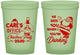 Custom Christmas 16 oz Glow In The Dark Cups - Santa Claus | 280028
