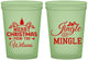 Custom Christmas 16 oz Glow In The Dark Cups - Jingle And Mingle | 280034