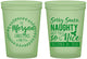 Custom Christmas 16 oz Glow In The Dark Cups - Naughty Or Nice | 280047