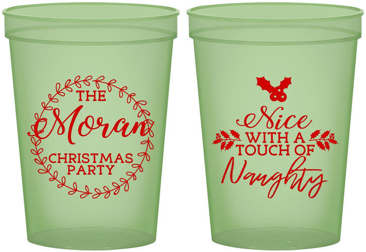 Custom Christmas 16 oz Glow In The Dark Cups - Touch Of Naughty | 280048