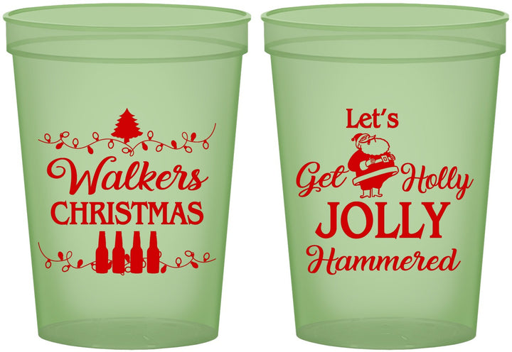 Custom Christmas 16 oz Glow In The Dark Cups - Let Is Snow | 280050