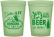 Custom Christmas 16 oz Glow In The Dark Cups - Wine | 280055