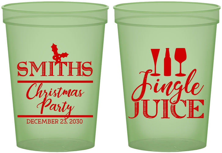 Custom Christmas 16 oz Glow In The Dark Cups - Jingle Juice | 280066
