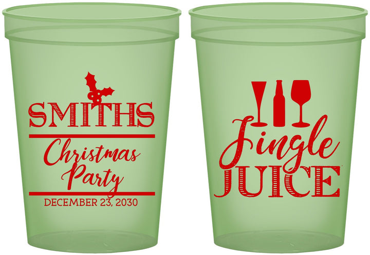 Custom Christmas 16 oz Glow In The Dark Cups - Jingle Juice | 280066