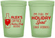 Custom Christmas 16 oz Glow In The Dark Cups - Holiday Spirit | 280072