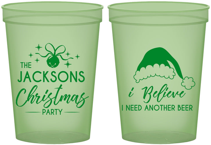 Custom Christmas 16 oz Glow In The Dark Cups - Santa Claus | 280085