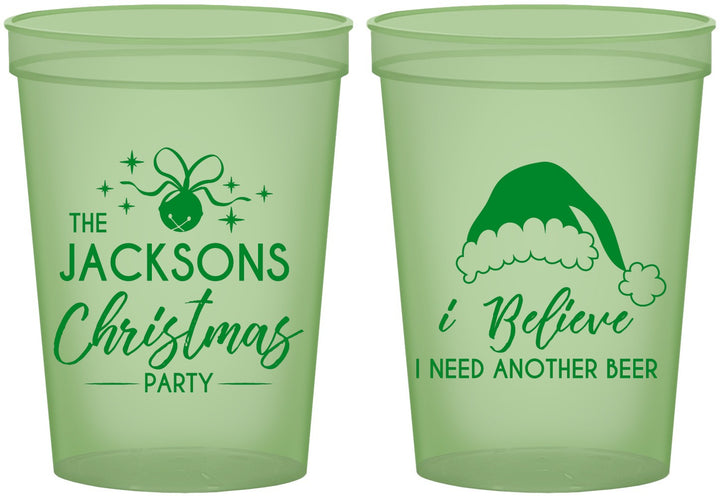 Custom Christmas 16 oz Glow In The Dark Cups - Santa Claus | 280085