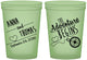 Custom Wedding 16 oz Glow In The Dark Cups - The Adventure Begins | 284
