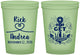 Custom Wedding 16 oz Glow In The Dark Cups - Lets Get Nauti | 292