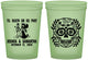 Custom Wedding 16 oz Glow In The Dark Cups - Til Death Do Us Part | 297