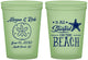 Custom Wedding 16 oz Glow In The Dark Cups - Started On The Beach | 298