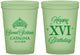 Custom 16th Birthday 16 oz Glow In The Dark Cups - Tiara | 300002