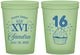 Custom 16th Birthday 16 oz Glow In The Dark Cups - Cupcake | 300007