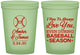 Custom Wedding 16 oz Glow In The Dark Cups - Baseball | 303