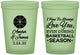 Custom Wedding 16 oz Glow In The Dark Cups - Basketball | 304