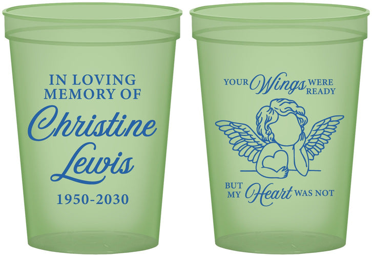 Custom Memorial 16 oz Glow In The Dark Cups - In Loving Memory | 310000