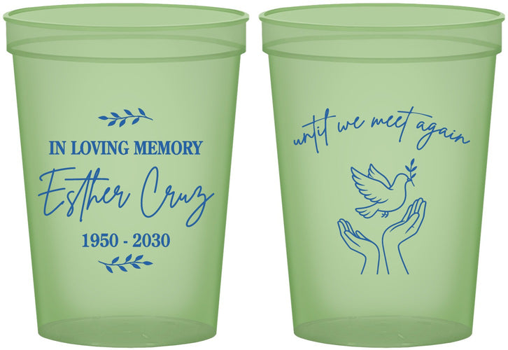 Custom Memorial 16 oz Glow In The Dark Cups - In Loving Memory | 310004