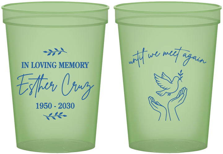 Custom Memorial 16 oz Glow In The Dark Cups - In Loving Memory | 310004