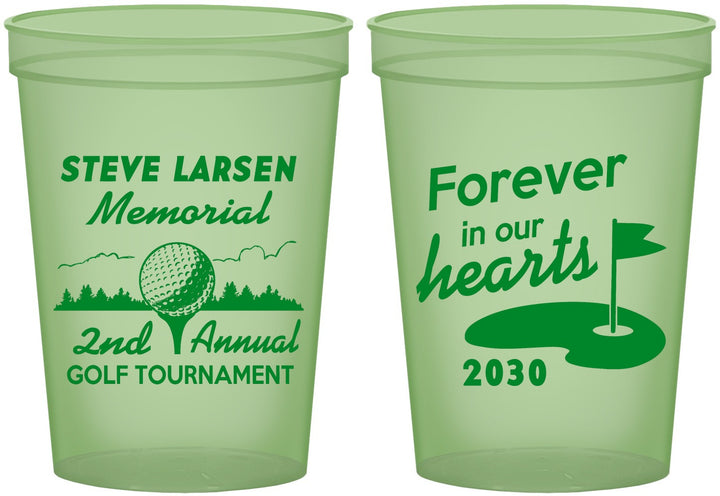 Custom Memorial 16 oz Glow In The Dark Cups - Forever In Our Hearts | 310006