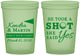 Custom Wedding 16 oz Glow In The Dark Cups - Took A Shot Golf | 320
