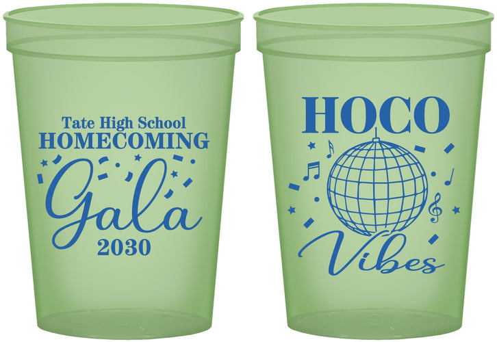 Custom Homecoming 16 oz Glow In The Dark Cups - Hoco Vibes | 330006