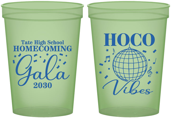 Custom Homecoming 16 oz Glow In The Dark Cups - Hoco Vibes | 330006