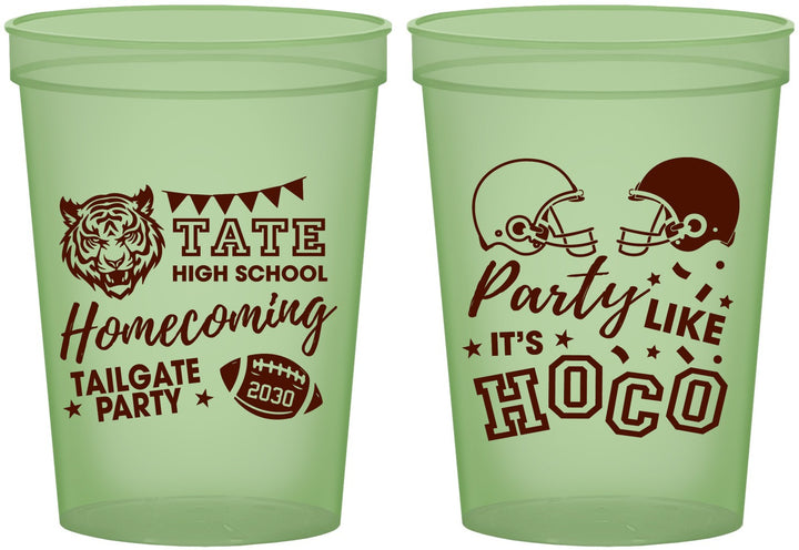 Custom Homecoming 16 oz Glow In The Dark Cups - Party Like Its Hoco | 330012