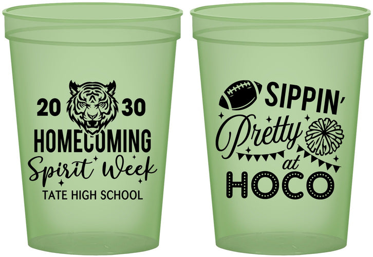 Custom Homecoming 16 oz Glow In The Dark Cups - Hoco Spirit Week | 330014