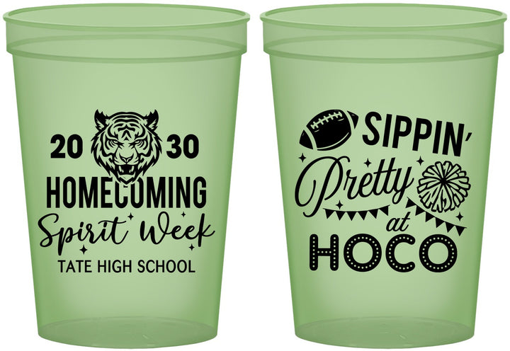 Custom Homecoming 16 oz Glow In The Dark Cups - Hoco Spirit Week | 330014