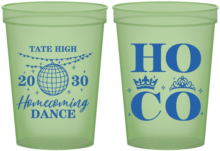 Custom Homecoming 16 oz Glow In The Dark Cups - Hoco Dance | 330016