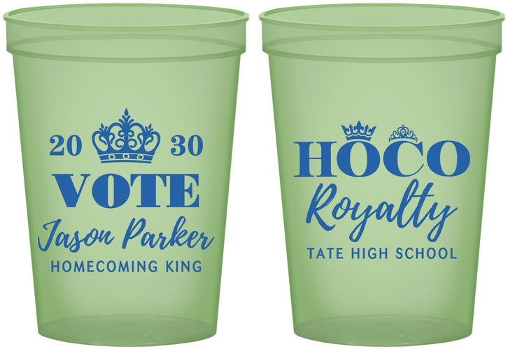 Custom Homecoming 16 oz Glow In The Dark Cups - Hoco King Vote | 330021