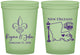 Custom Wedding 16 oz Glow In The Dark Cups - New Orleans | 334