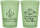 Custom Wedding 16 oz Glow In The Dark Cups - Love Laughter Happily | 338