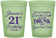 Custom 21st Birthday 16 oz Glow In The Dark Cups - Candles Cake Drunk | 340010