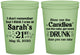 Custom 21st Birthday 16 oz Glow In The Dark Cups - Candles Cake Drunk | 340017