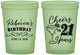 Custom 21st Birthday 16 oz Glow In The Dark Cups - Cheers To Twenty One Years | 340019