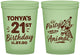 Custom 21st Birthday 16 oz Glow In The Dark Cups - Party Like An Animal Giraffe | 340022