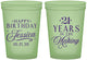Custom 21st Birthday 16 oz Glow In The Dark Cups - Twenty One Years In The Making | 340023