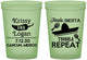 Custom Wedding 16 oz Glow In The Dark Cups - Fiesta Siesta Tequila Repeat | 344