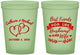 Custom Wedding 16 oz Glow In The Dark Cups - Best Friends For Life | 349