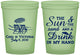 Custom Wedding 16 oz Glow In The Dark Cups - Sun Sand Drink In My Hand | 353